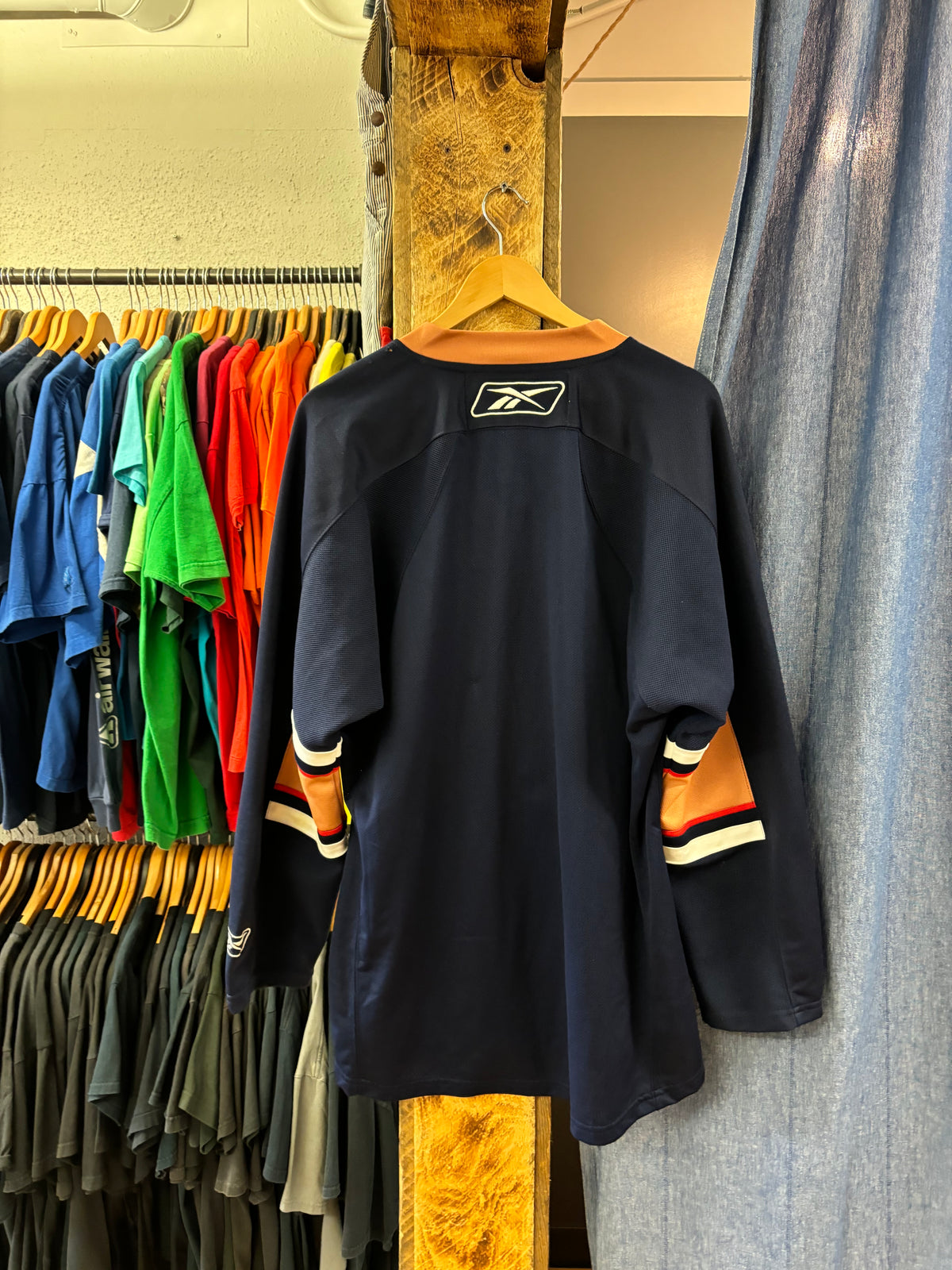 Vintage Edmonton Oilers Navy Jersey - L