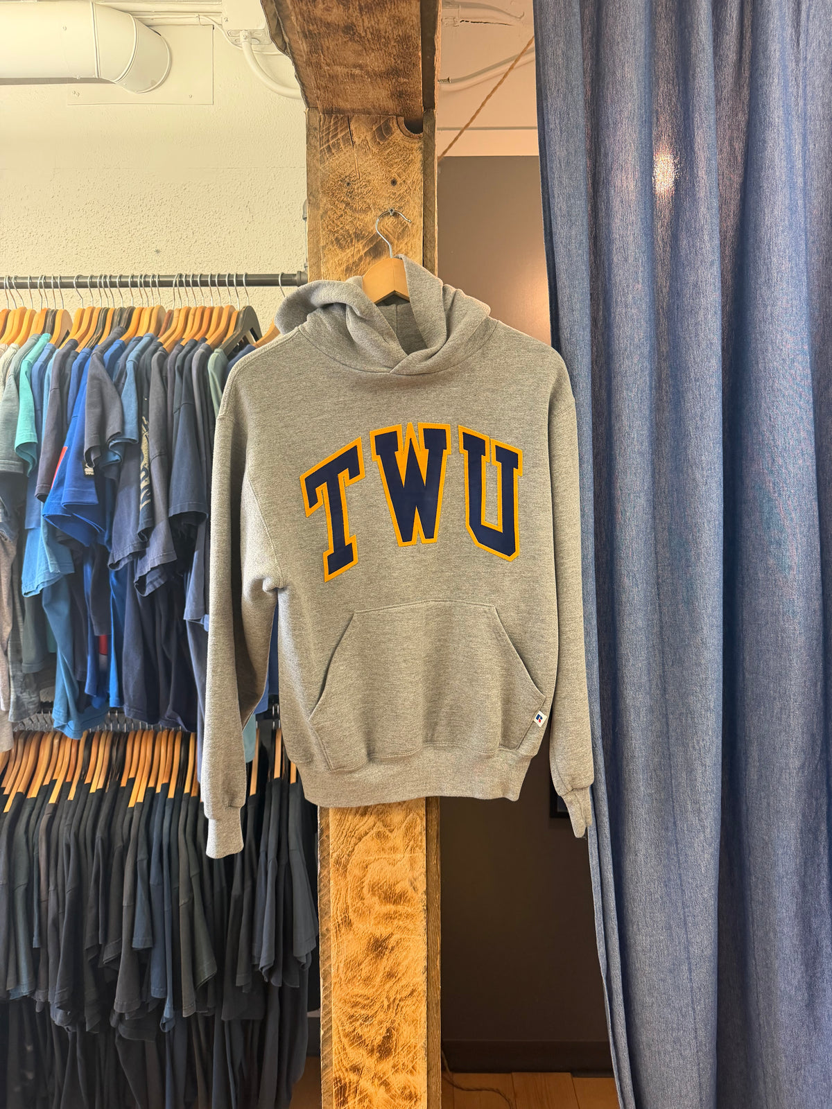 Vintage TWU grey hoodie - S