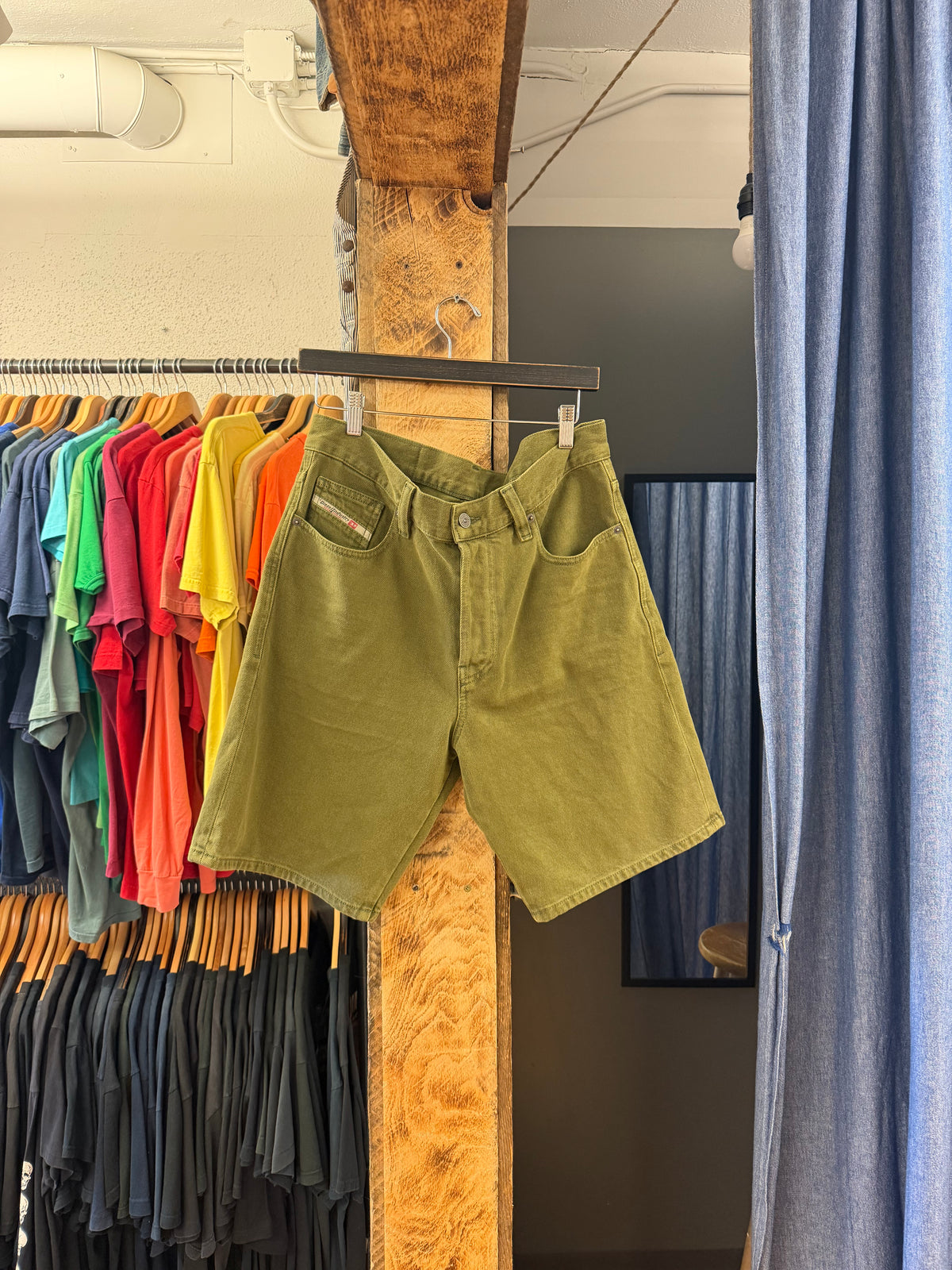 Vintage diesel industry green jorts - 31