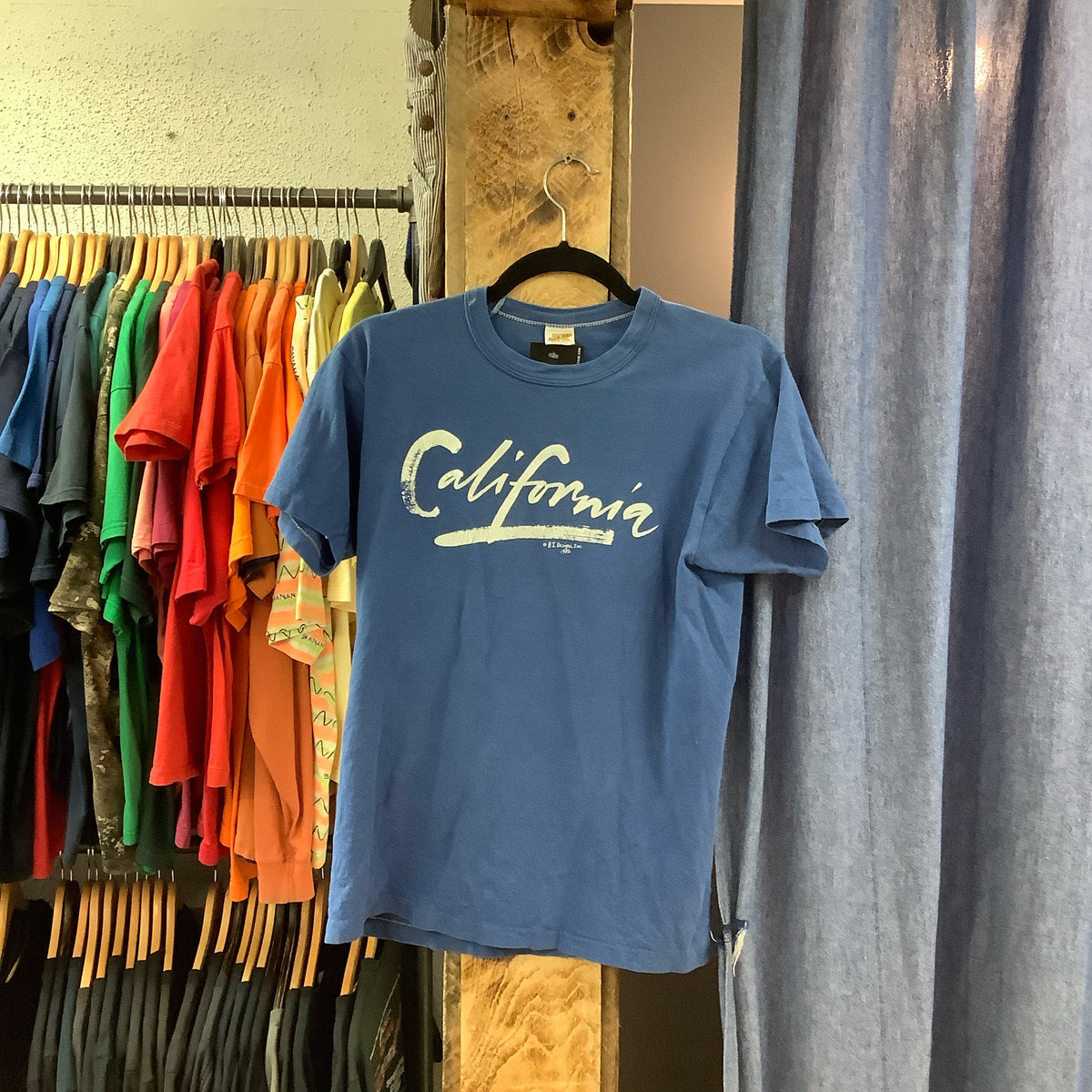 Vintage California graphic blue t-shirt - S