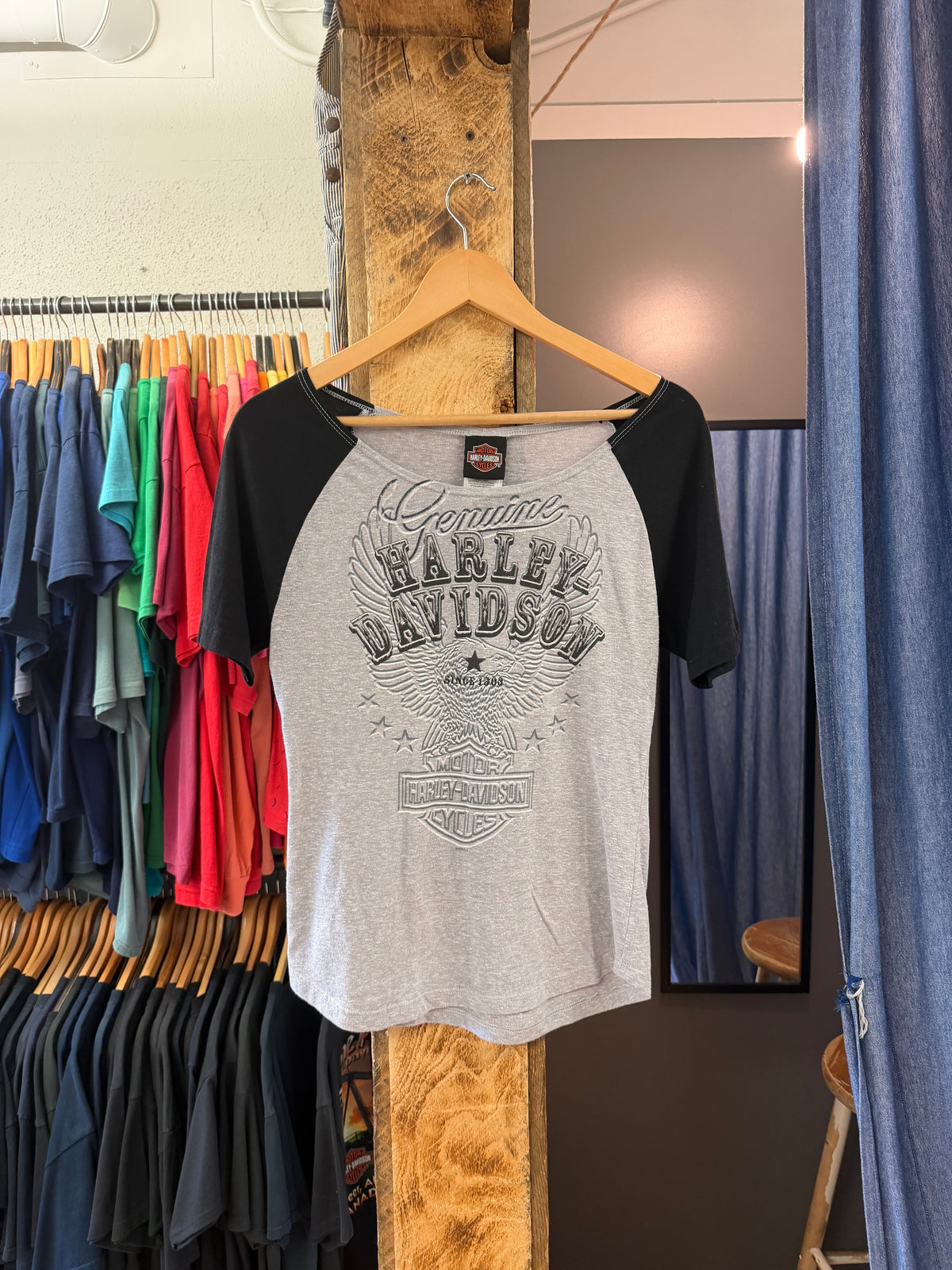 Vintage Harley Davidson Edmonton womens t-shirt - M