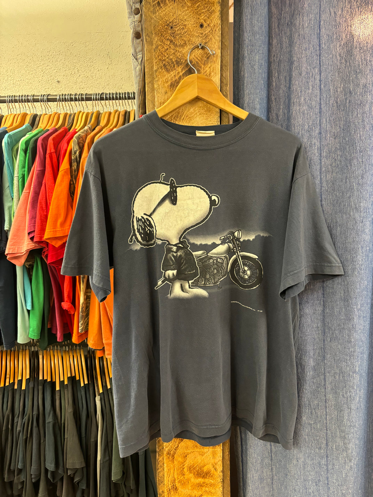 Vintage Snoopy Navy T-shirt - M