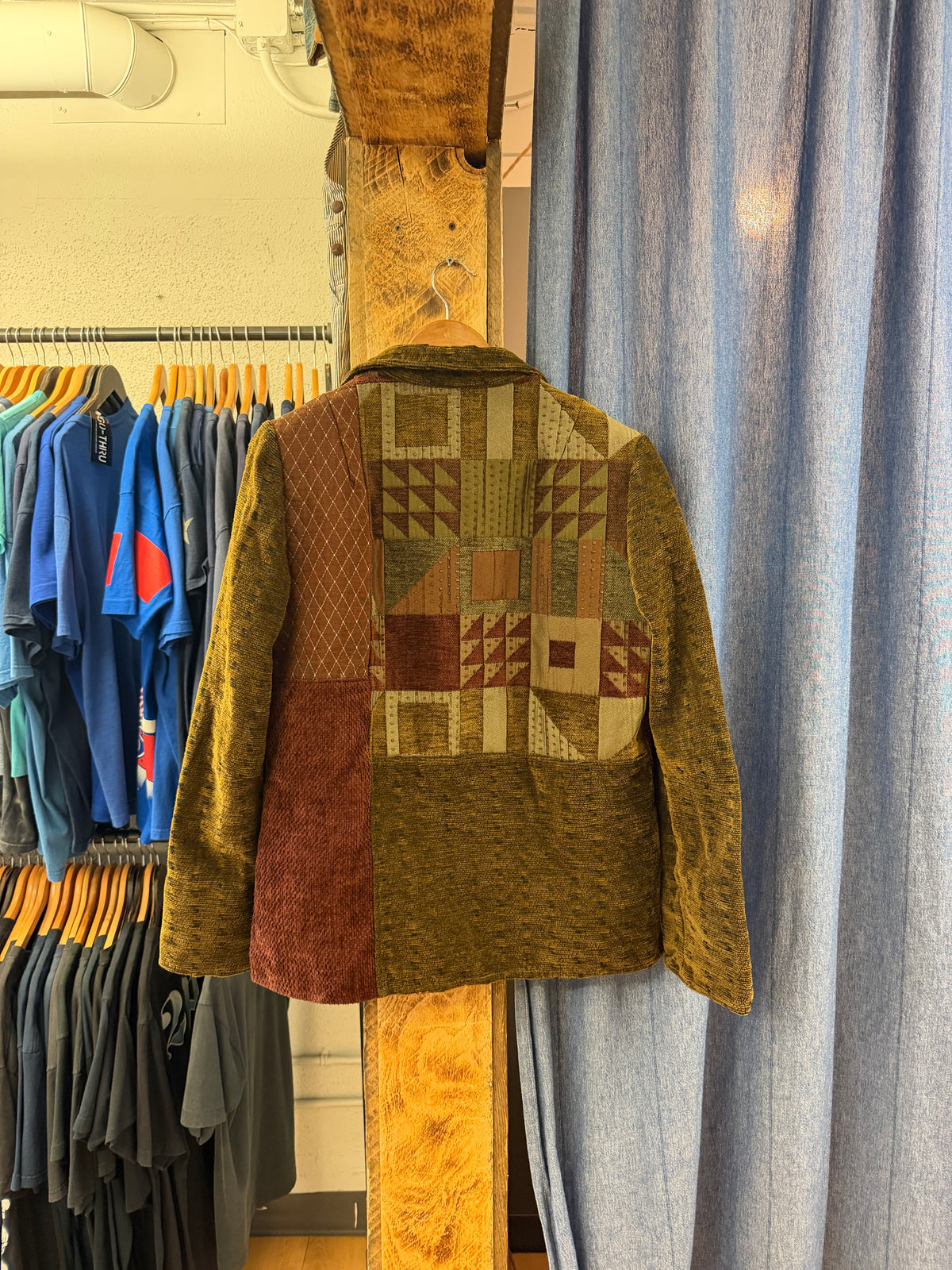 Vintage villa factory patterned jacket - M