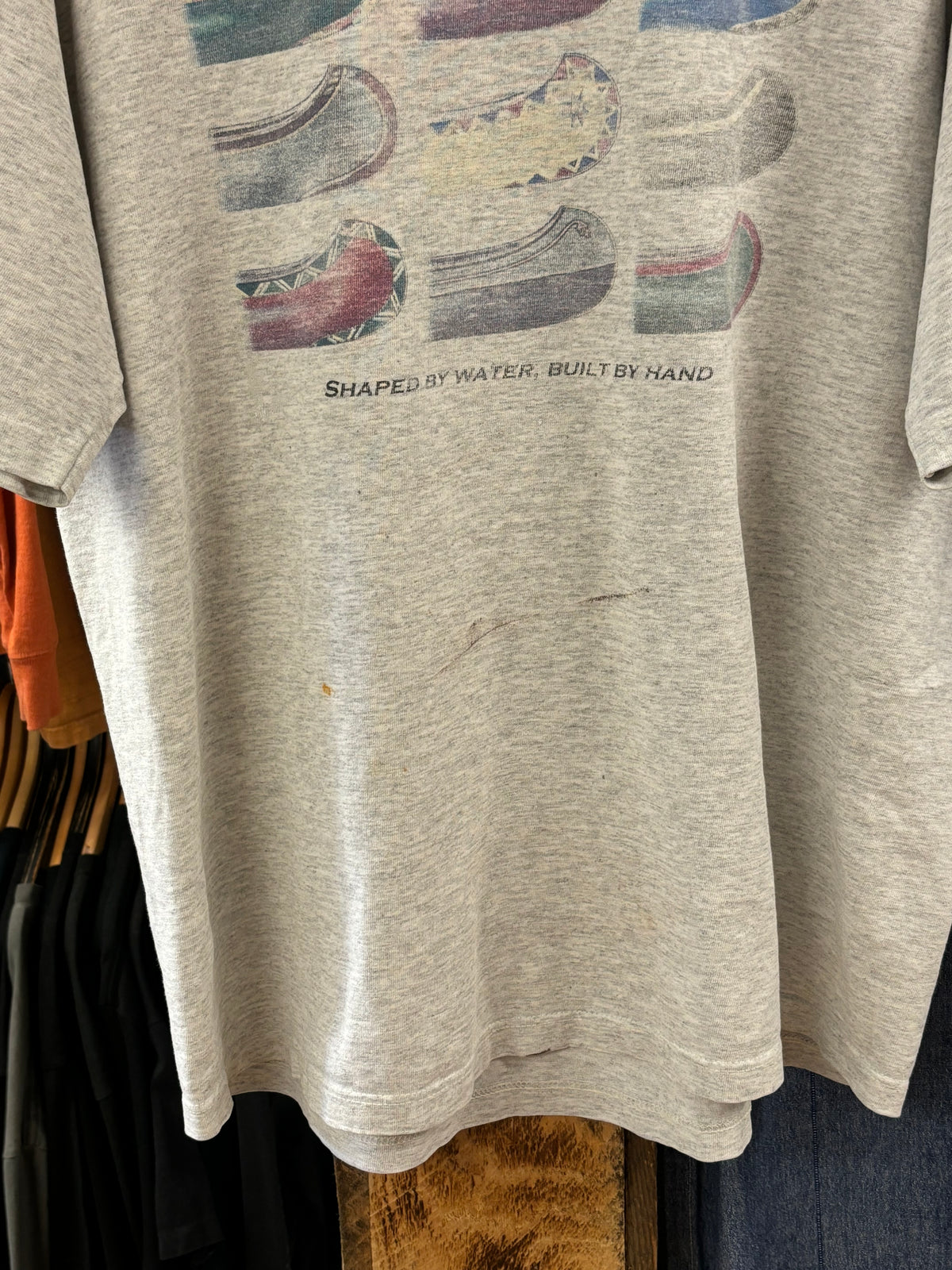 Vintage 1998 Old Town Canoe Grey T-shirt - L