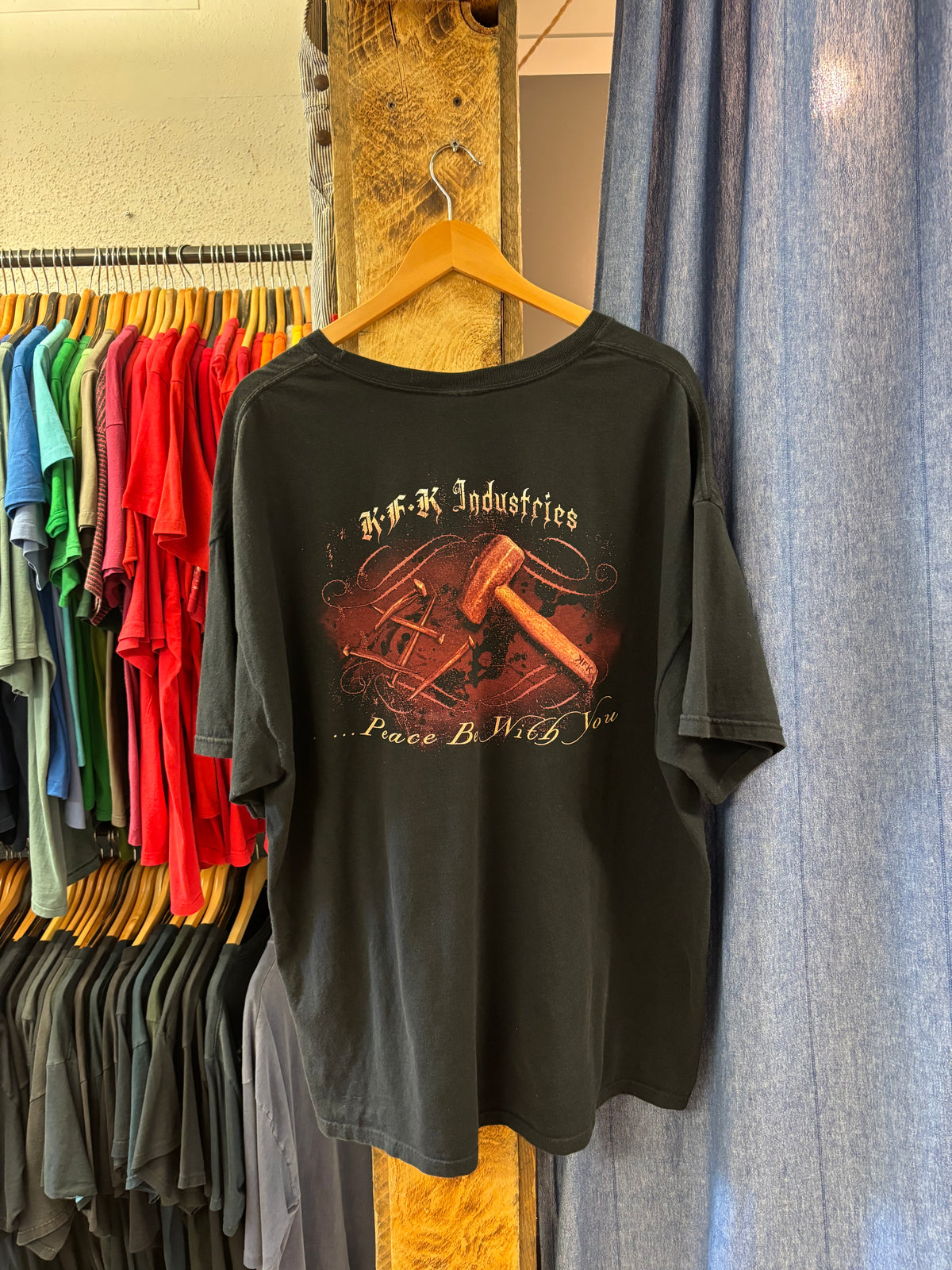 Vintage KFK Industries Black T-shirt - XXL