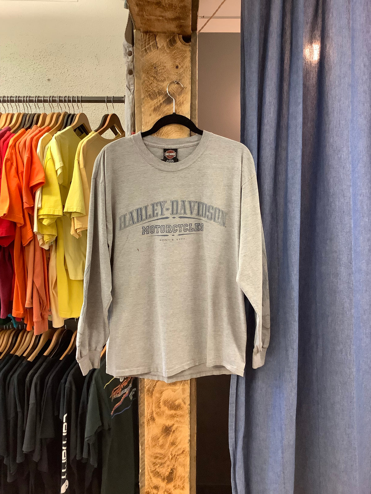 Vintage Harley Davidson grey longsleeve - L
