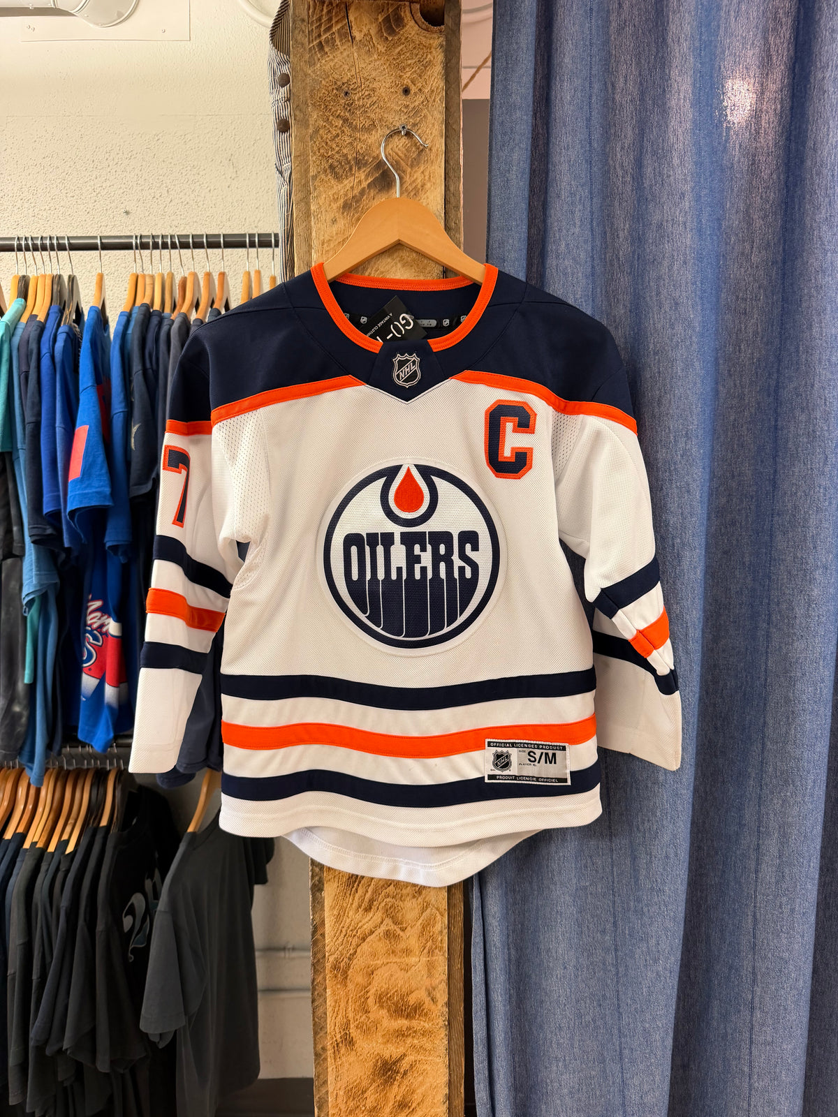 Vintage kids oilers jersey - S