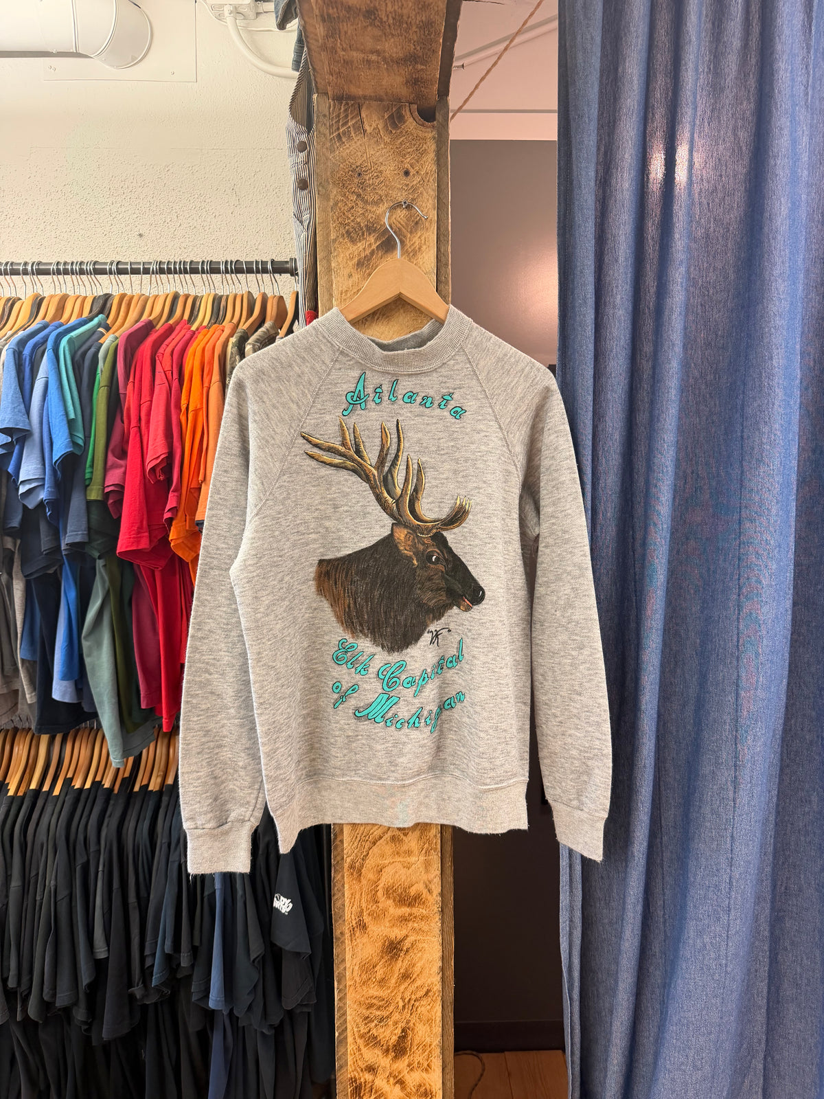 Vintage elk capital graphic sweatshirt - L