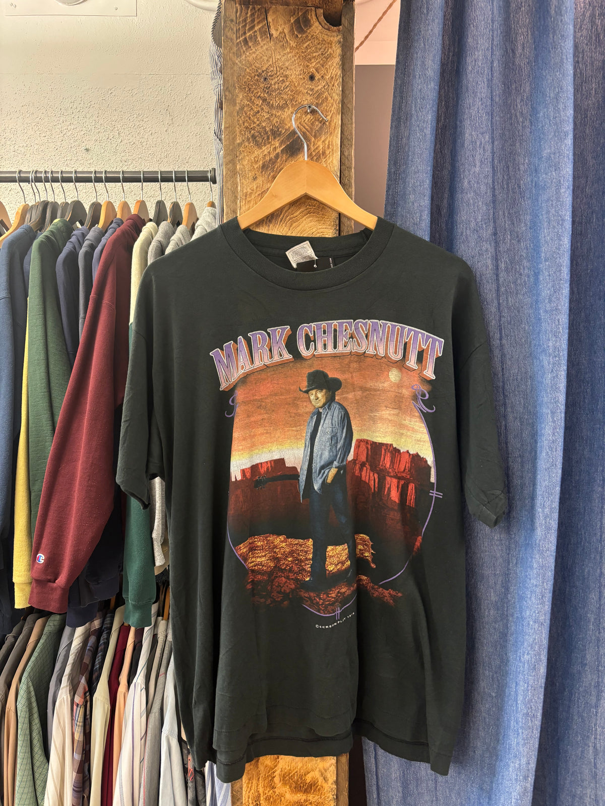 Vintage 1996 Mark Chesnutt Black T-shirt - XL