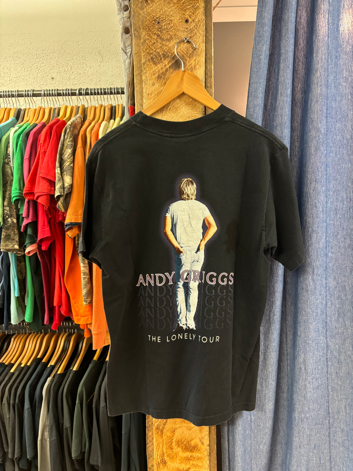Vintage Andy Griggs The Lonley Tour Black Tee - M