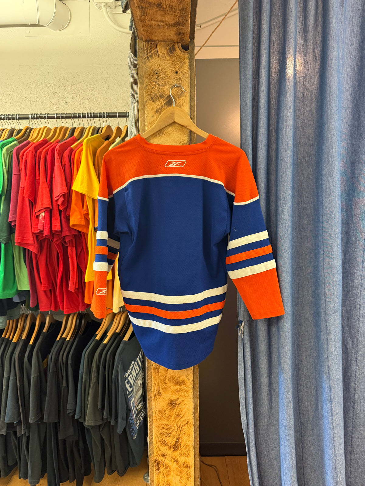 Vintage oilers kids jersey - L