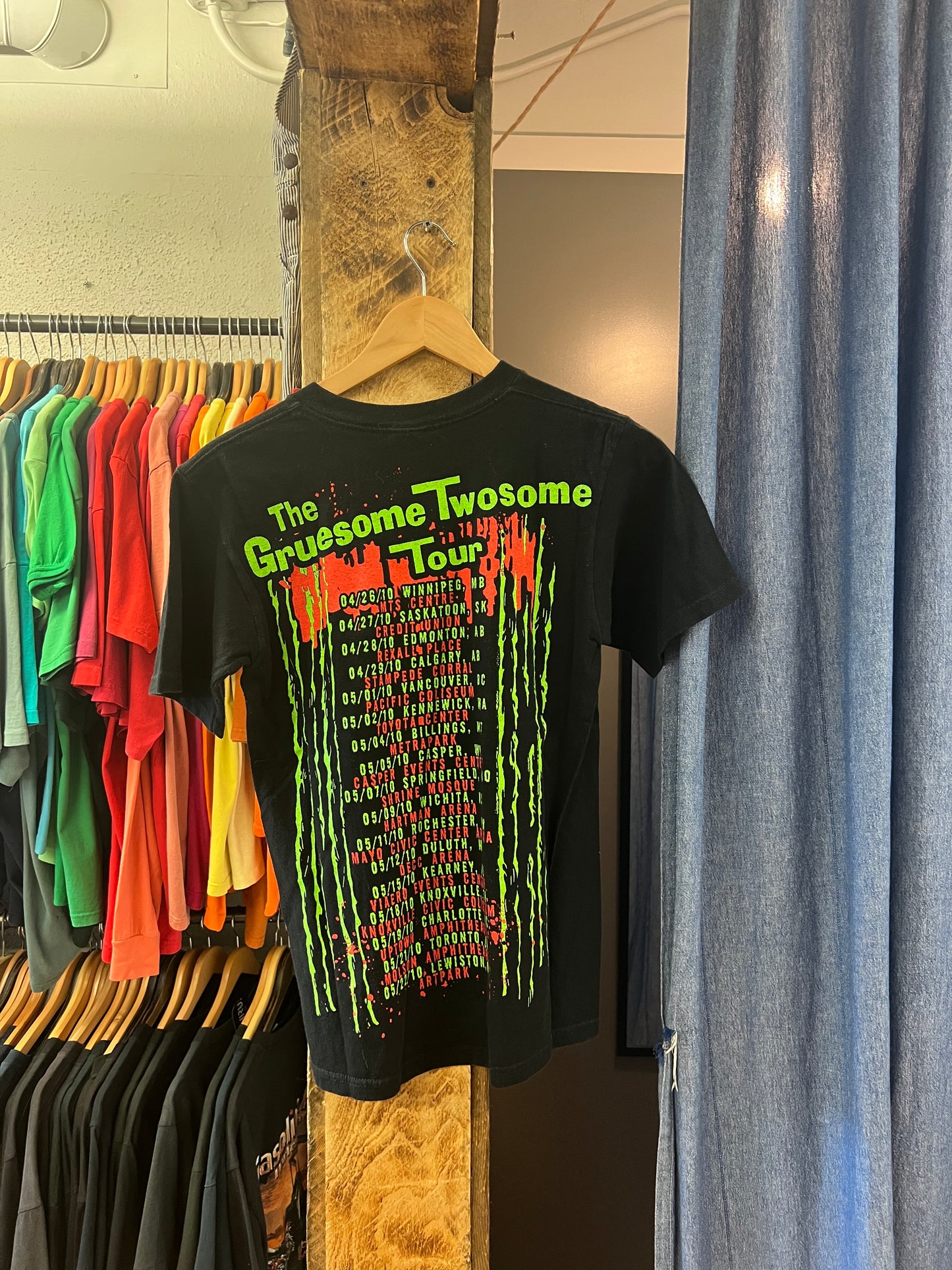 Vintage The Gruesome Twosome Black Graphic T-shirt - s