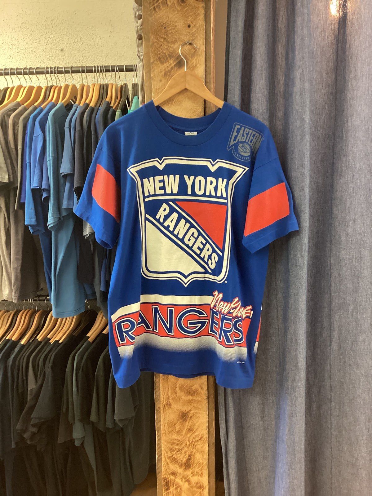 Vintage 1994 New York Rangers Blue T-Shirt - L