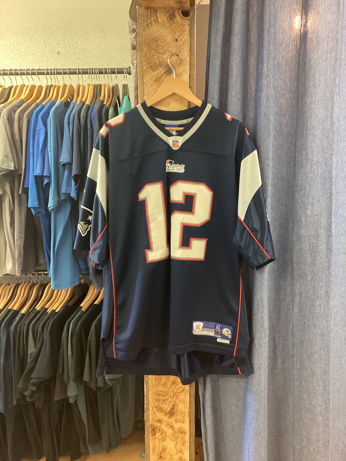 Vintage Patriots Tom Brady #12 Football Jersey - XL