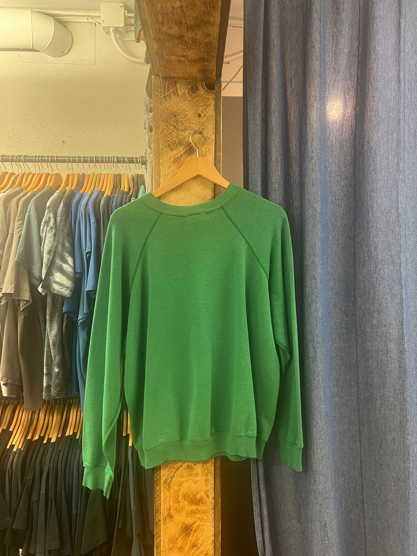 Vintage Michigan state green floral graphic crewneck - XL
