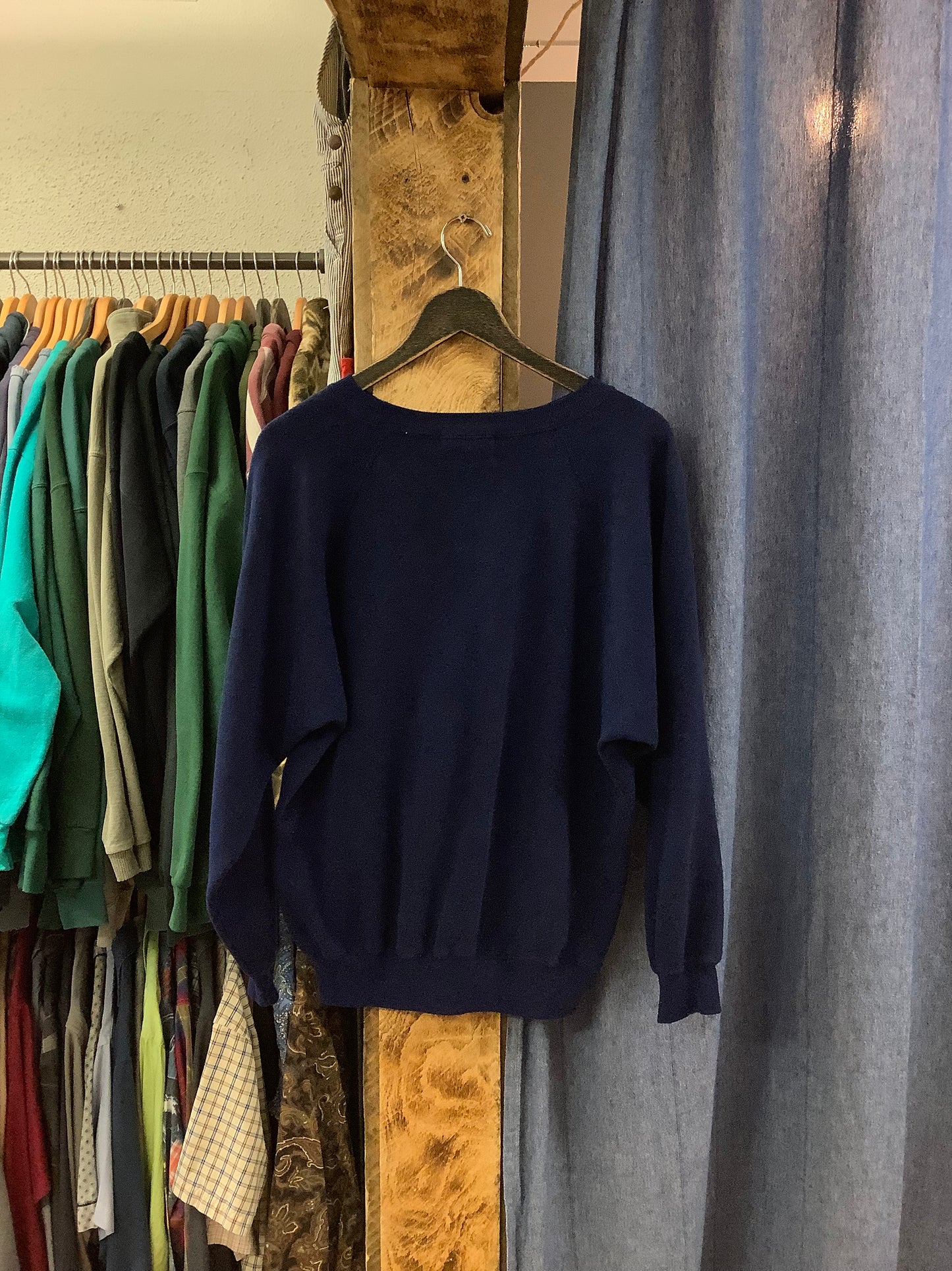 Vintage Steeple Chase Navy Blank Crewneck - L