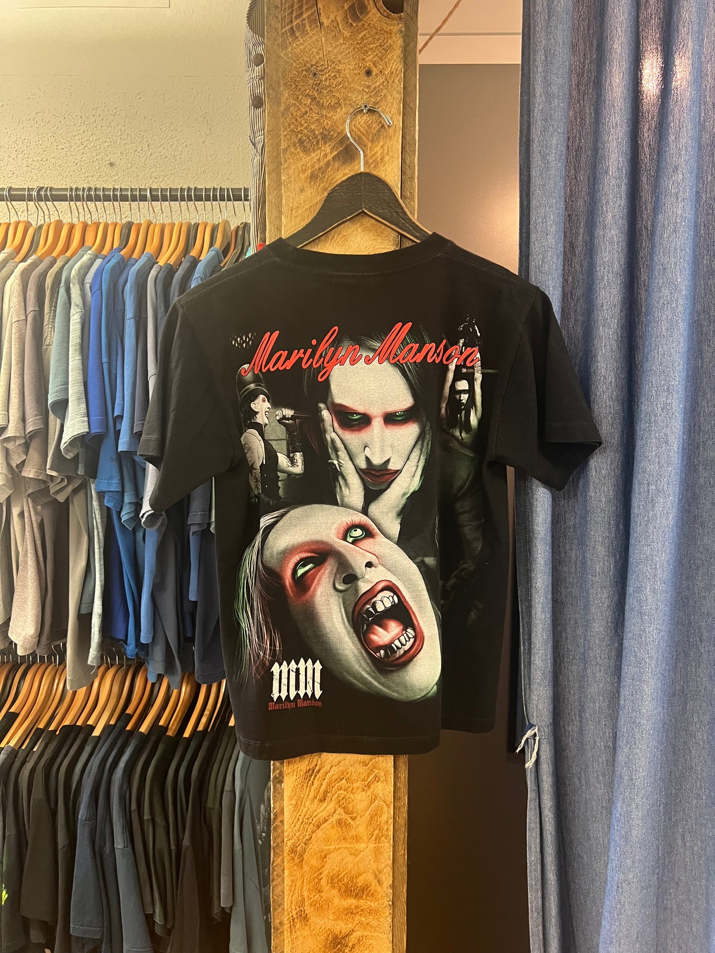Vintage Marilyn Manson black graphic T-shirt - s