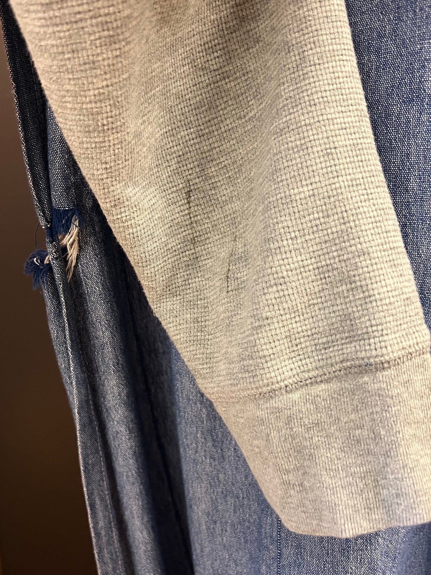 Vintage polo Ralph Lauren waffle knit grey Longsleeve - L
