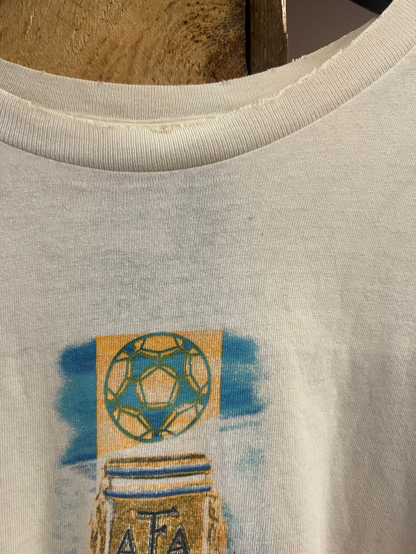 Vintage adidas Argentina football association white t-shirt - L