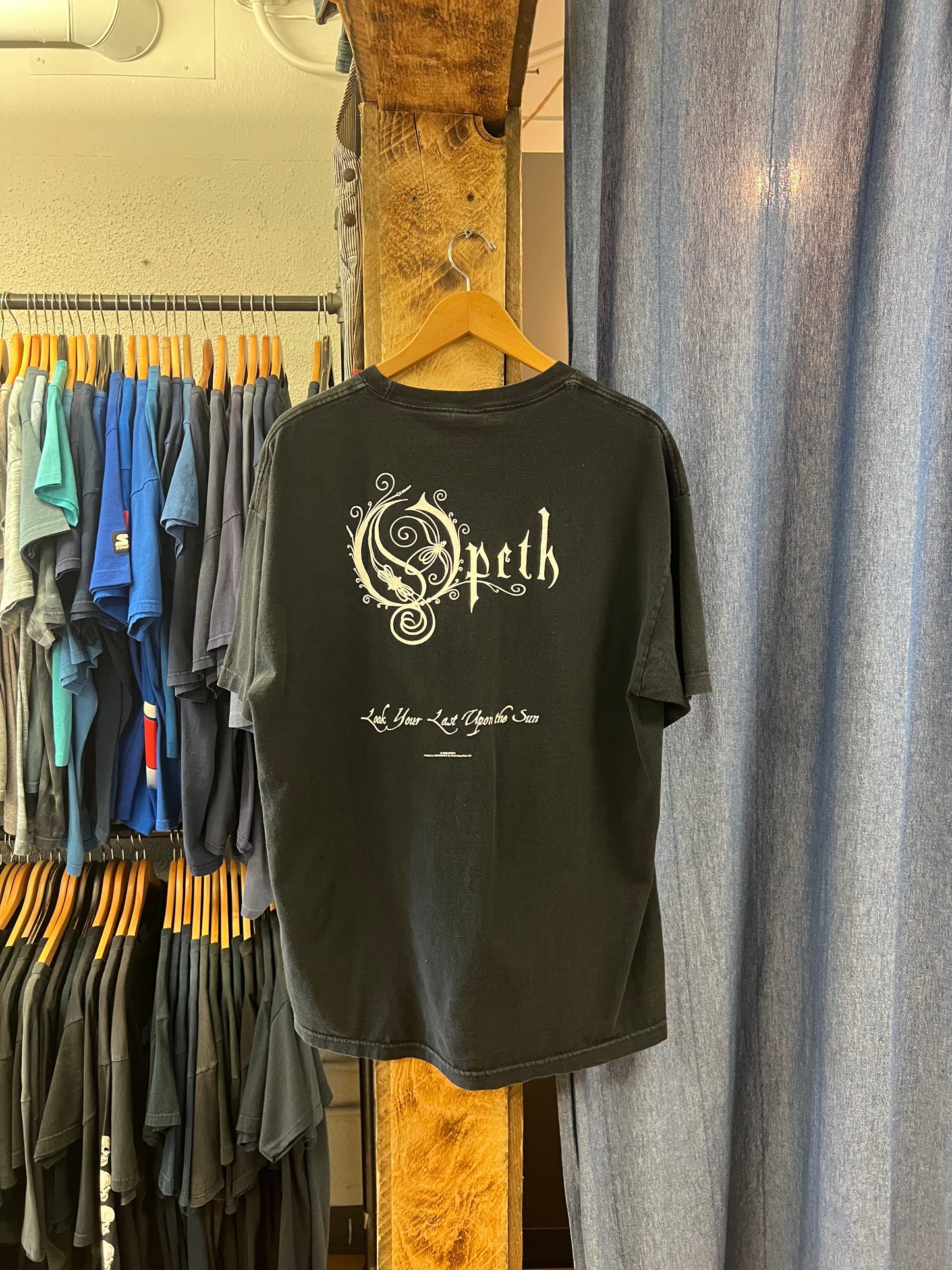Vintage 2003 opeth black graphic T-shirt - XL