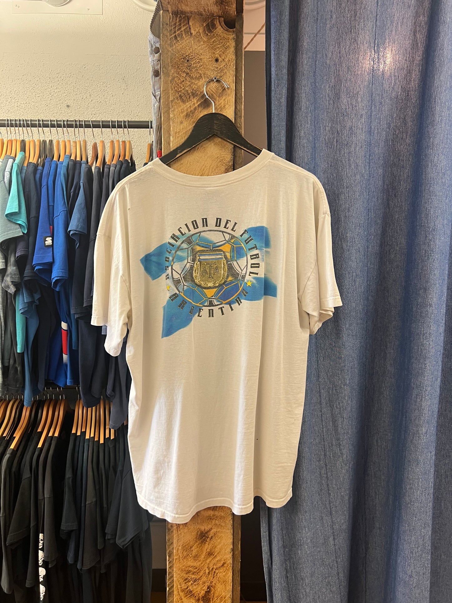 Vintage adidas Argentina football association white t-shirt - L