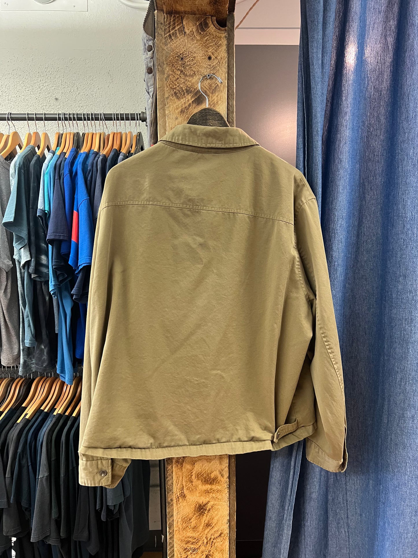Vinyl polo Ralph Lauren tan zip up jacket - XXL