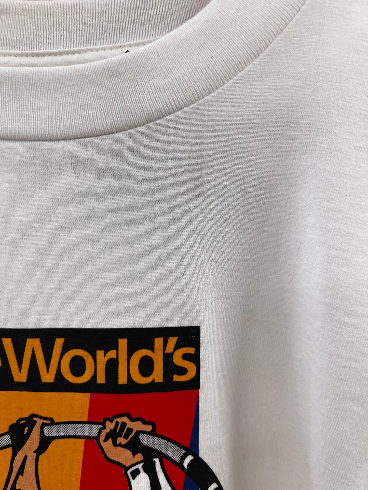 Vintage 2001 theworld’s white graphic T-shirt - XL