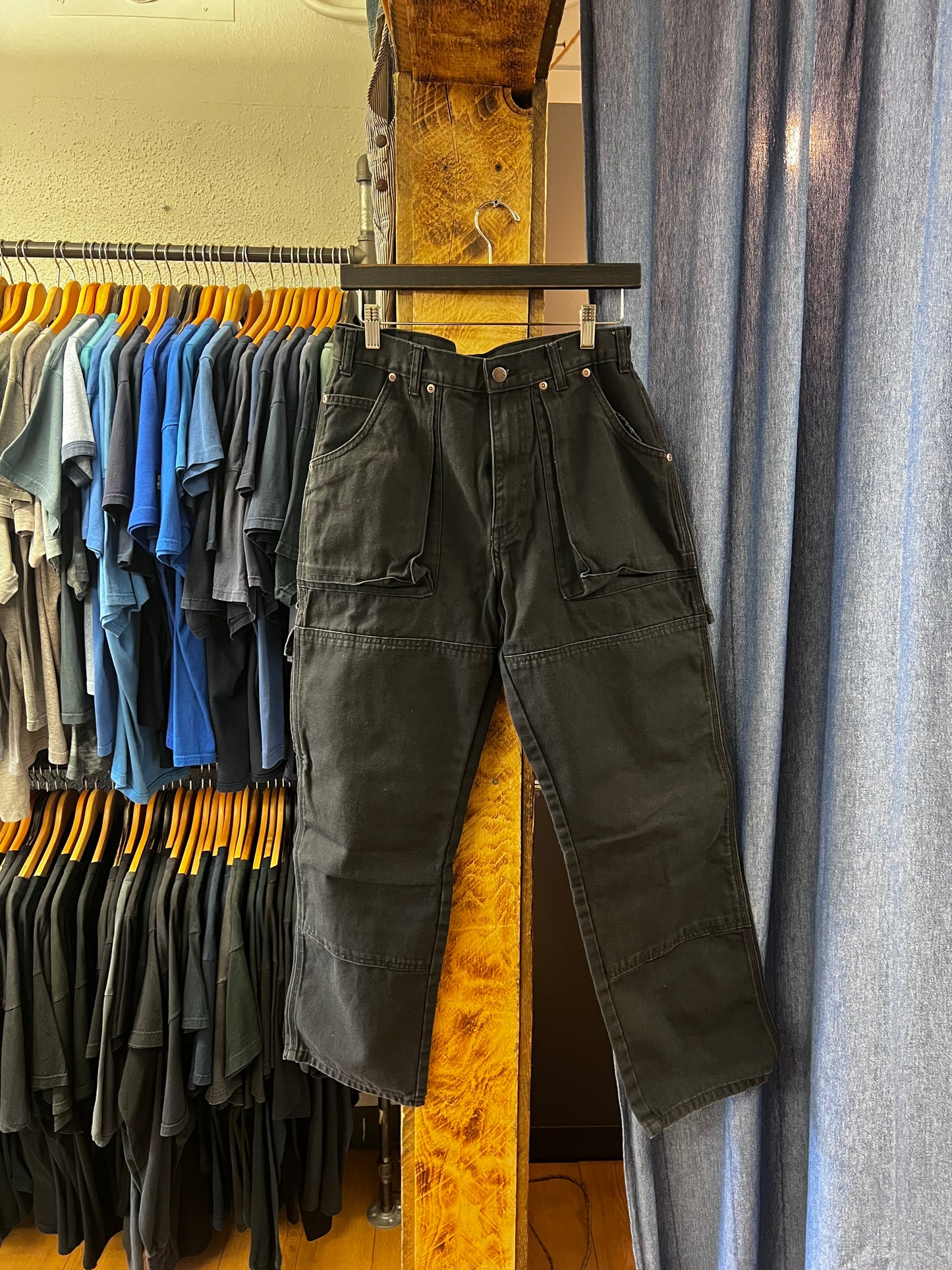 Vintage dickies black cargo pants - 32x30
