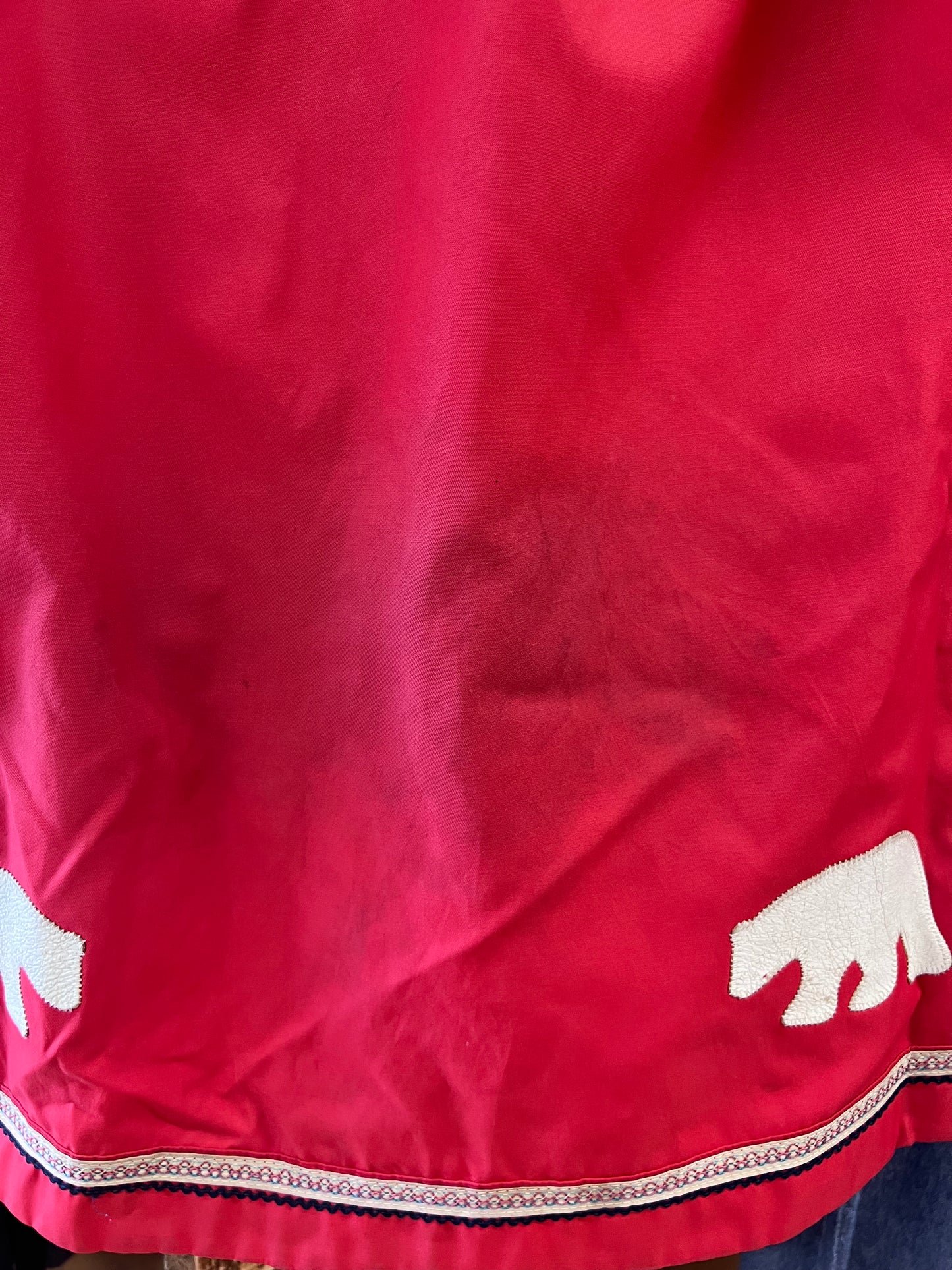 Vintage polar bear red outerwear jacket - XL