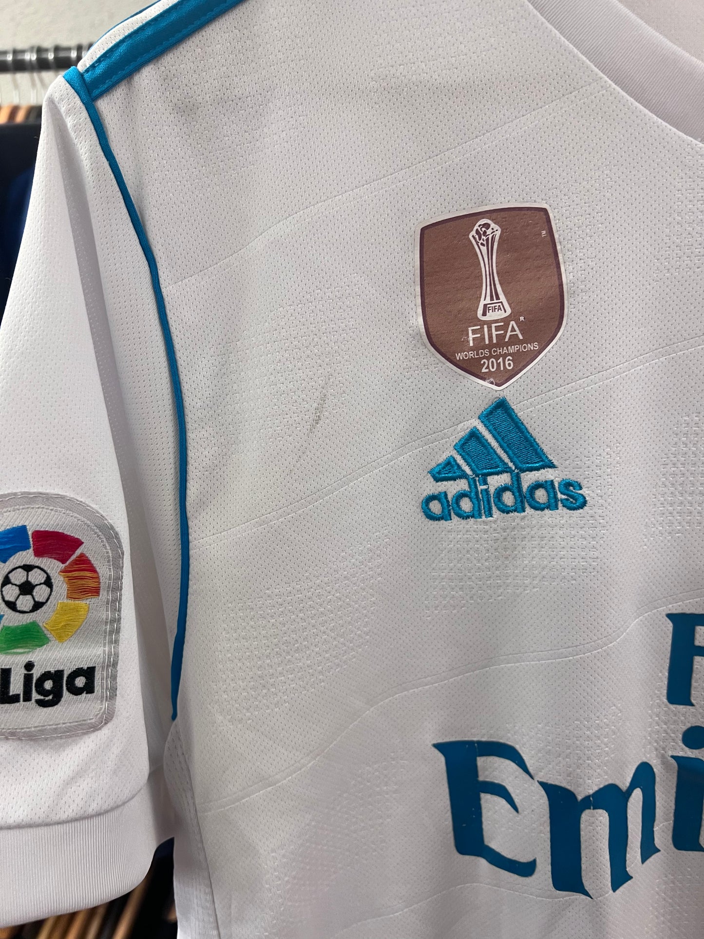 Real Madrid white soccer jersey - XL