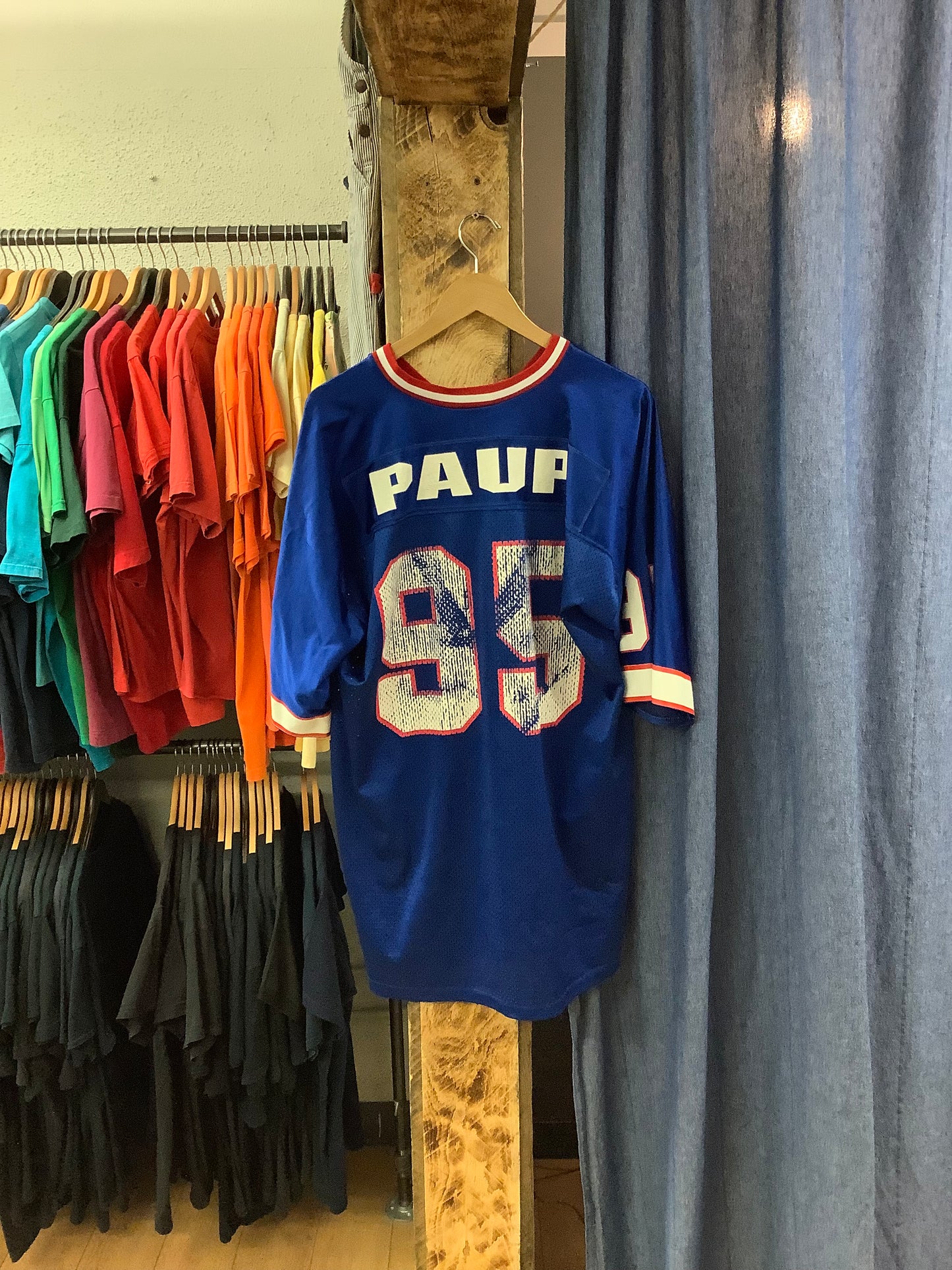 Vintage LogoAthletic Blue Jersey - XL