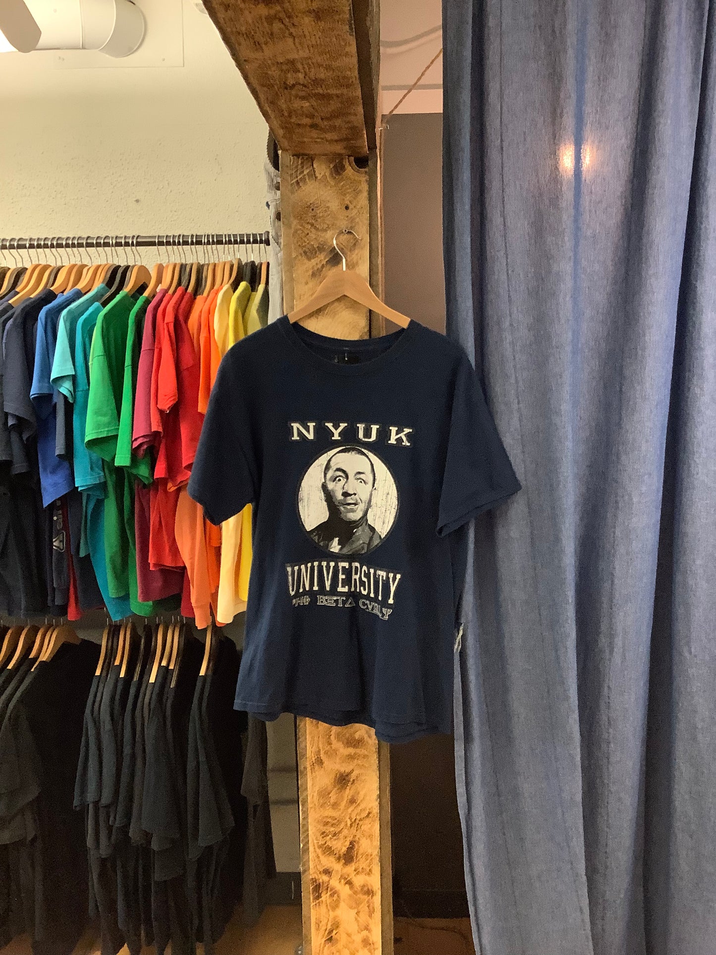 Vintage Nyuk university navy graphic t-shirt - XXL