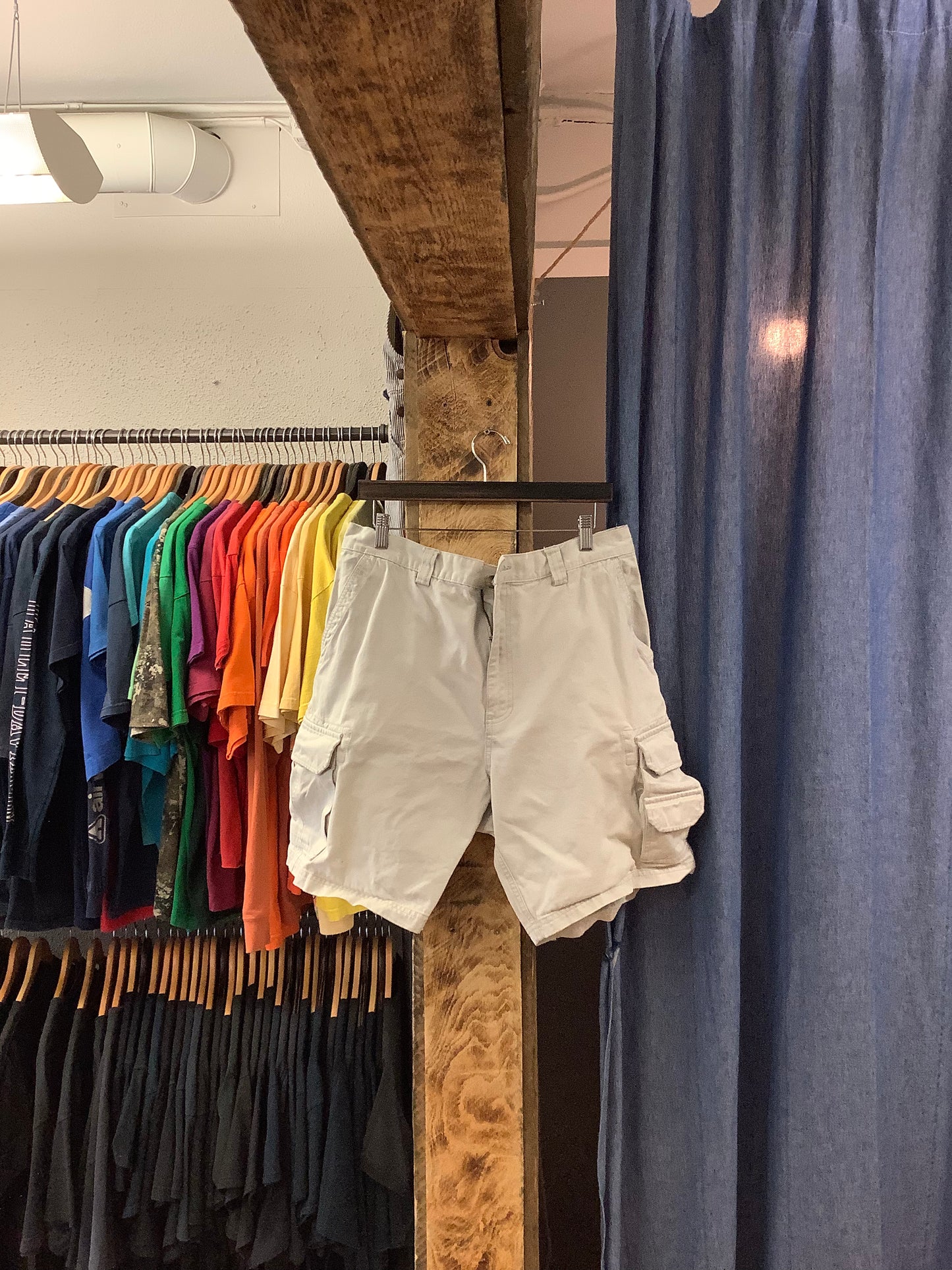 Vintage Pacific Trap Cream Cargo Shorts - 35