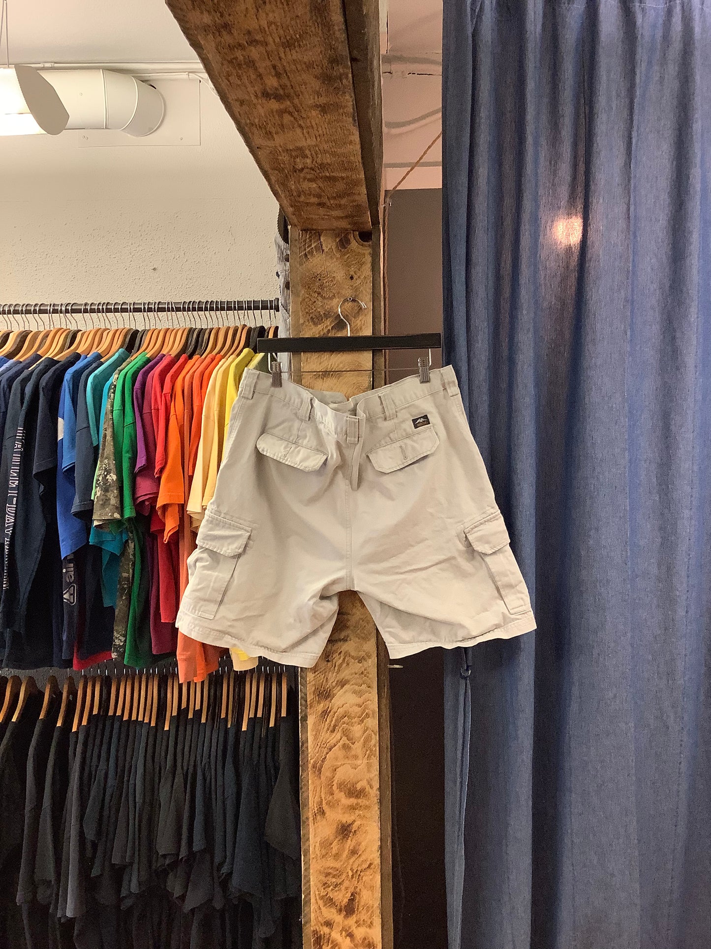 Vintage Pacific Trap Cream Cargo Shorts - 35