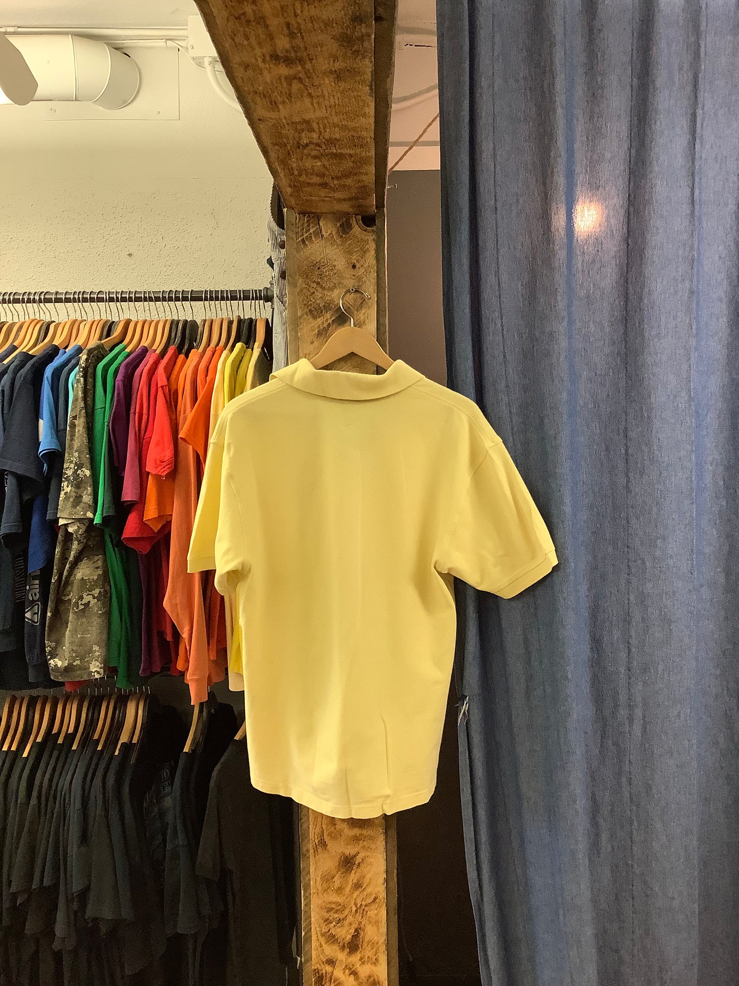 Vintage Tommy Hilfiger Yellow Polo Shirt - m
