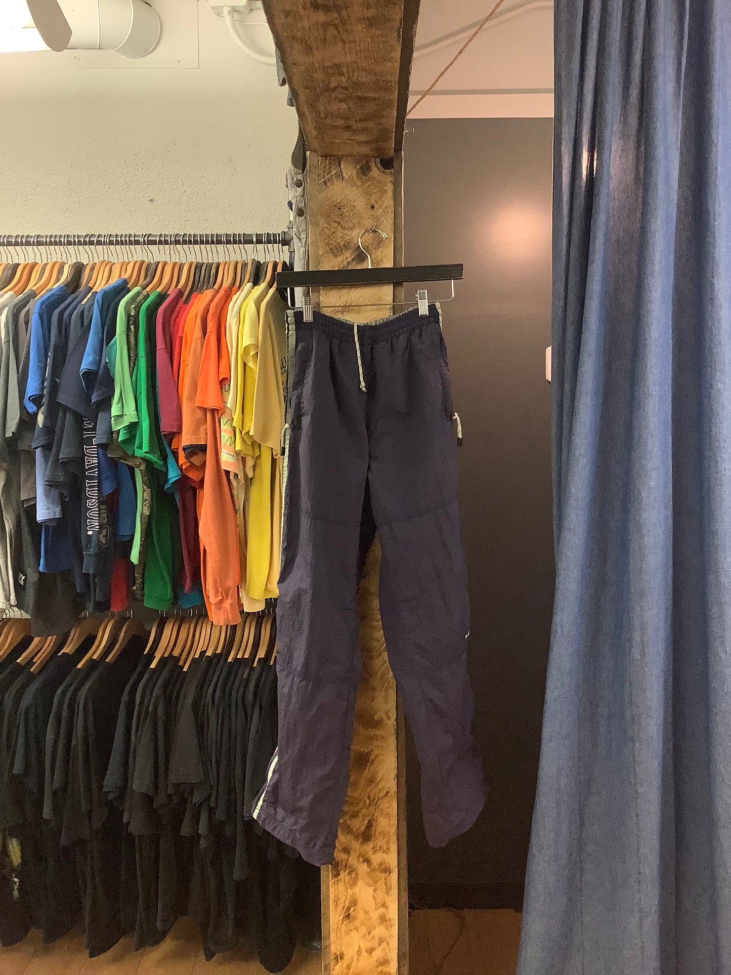 Vintage air walk purple striped windbreaker pants - 27