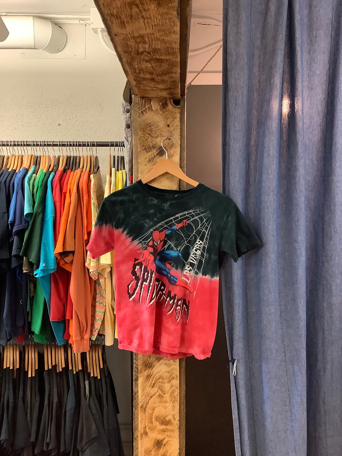Vintage Spiderman Las Vegas tie dye graphic t-shirt - S