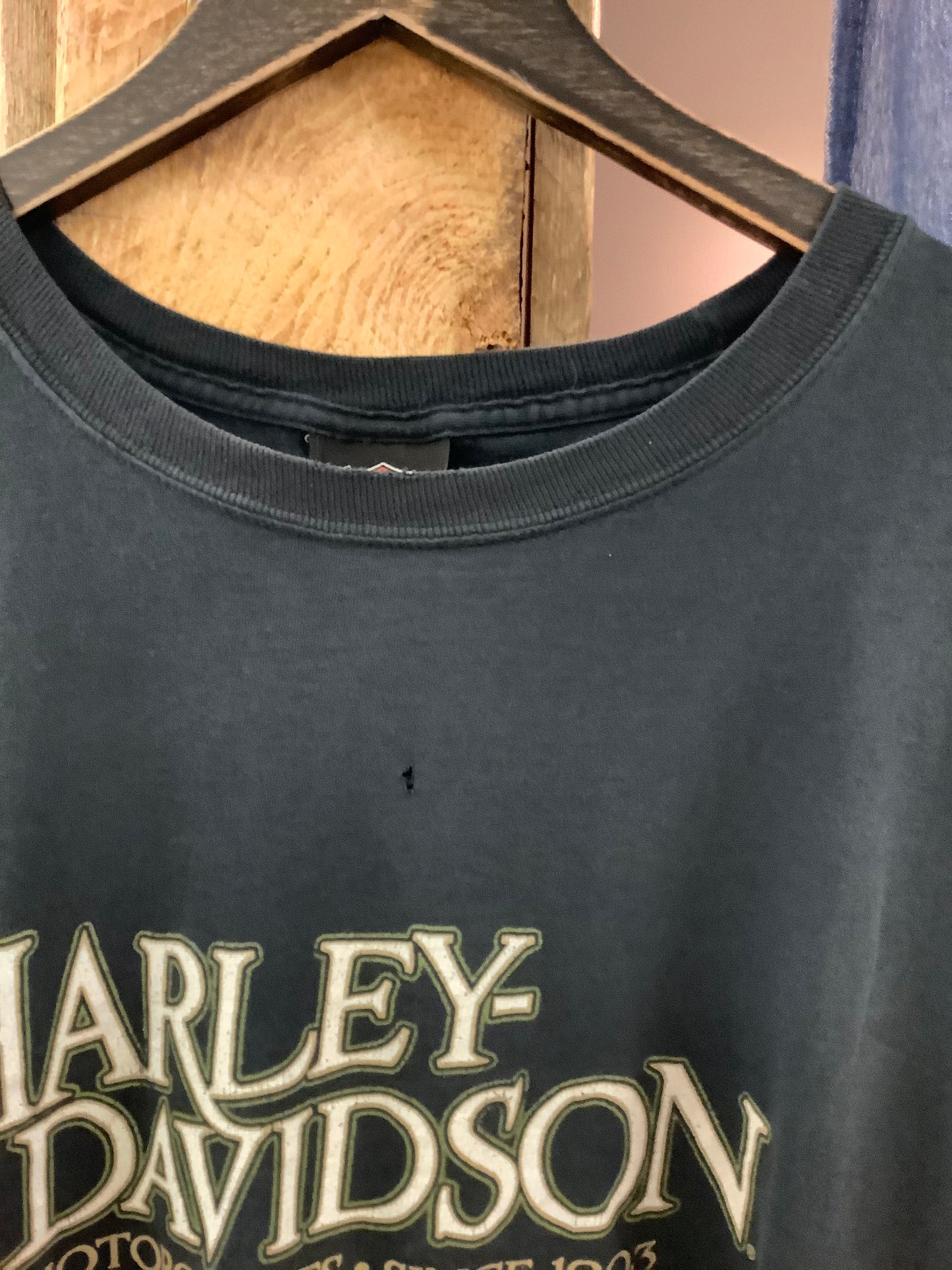 Vintage house of Harley Davidson graphic black t-shirt - XXXL