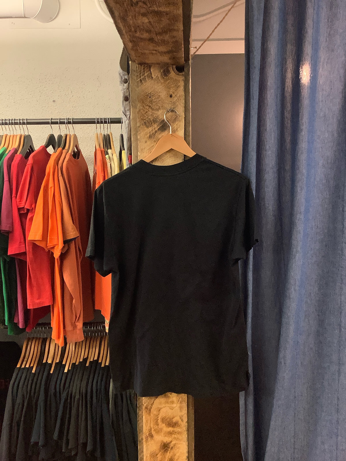 Vintage no guts no glory black graphic yet-shirt - l