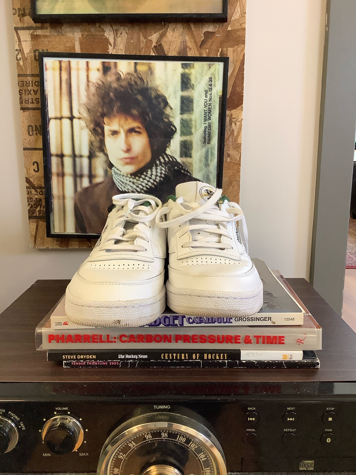 Reebok classic white/green leather sneakers - 11.5