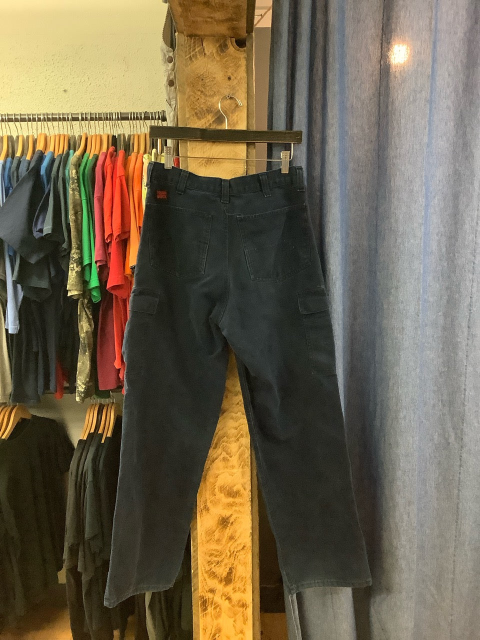 Vintage tough duck navy cargo pants - 32