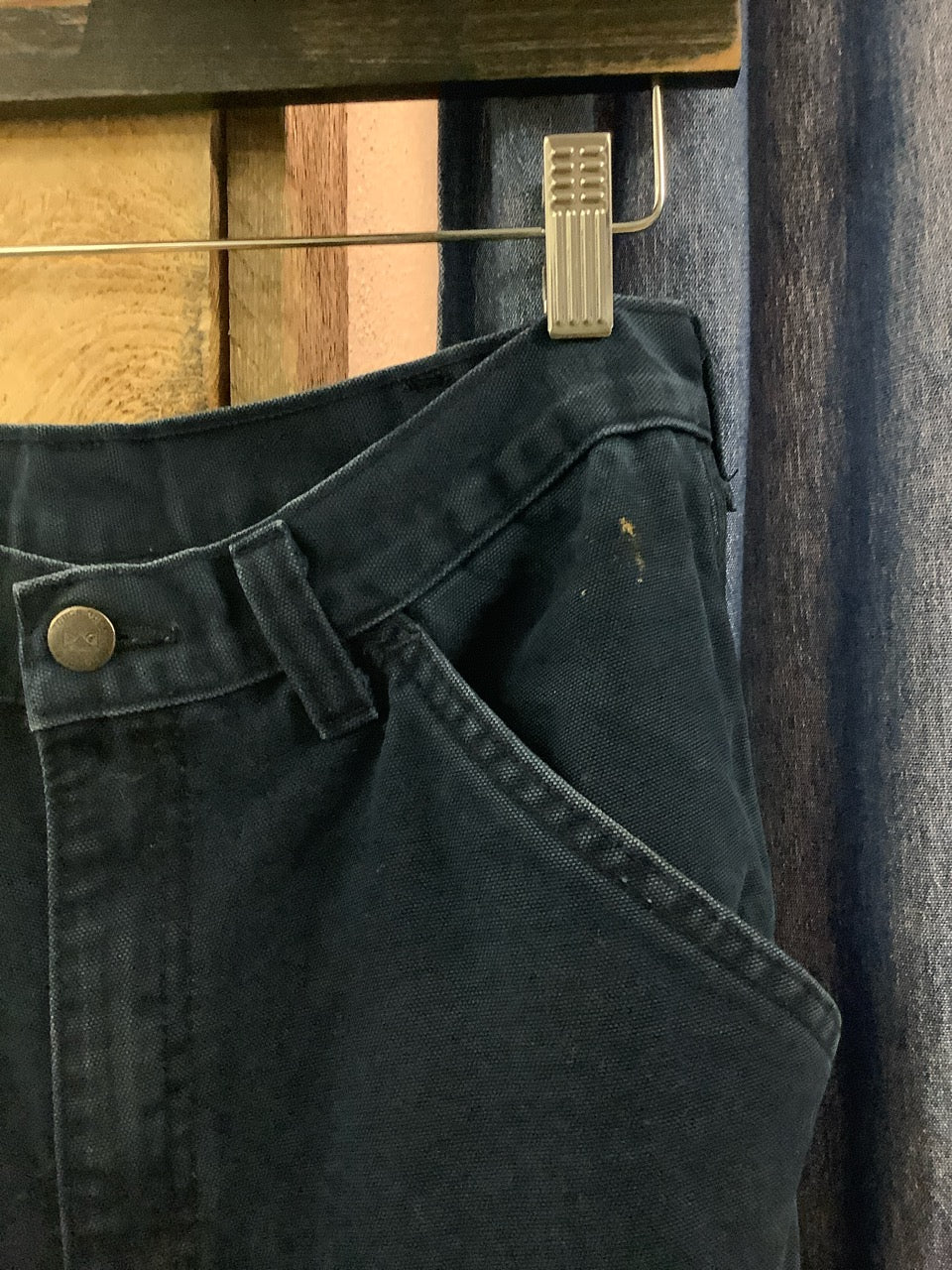 Vintage tough duck navy cargo pants - 32