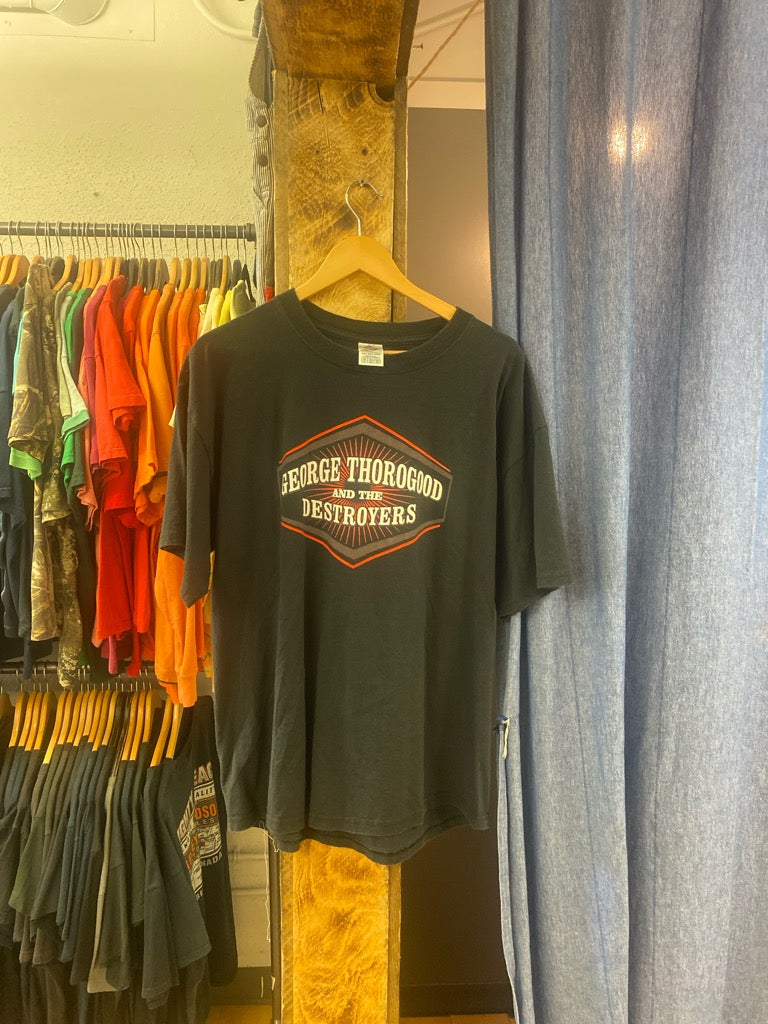 Vintage George Thorogood and the Destroyers Black T-shirt - XL