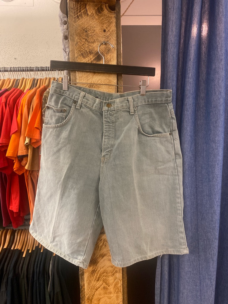 Vintage Lemans Light Blue Denim Shorts - 34