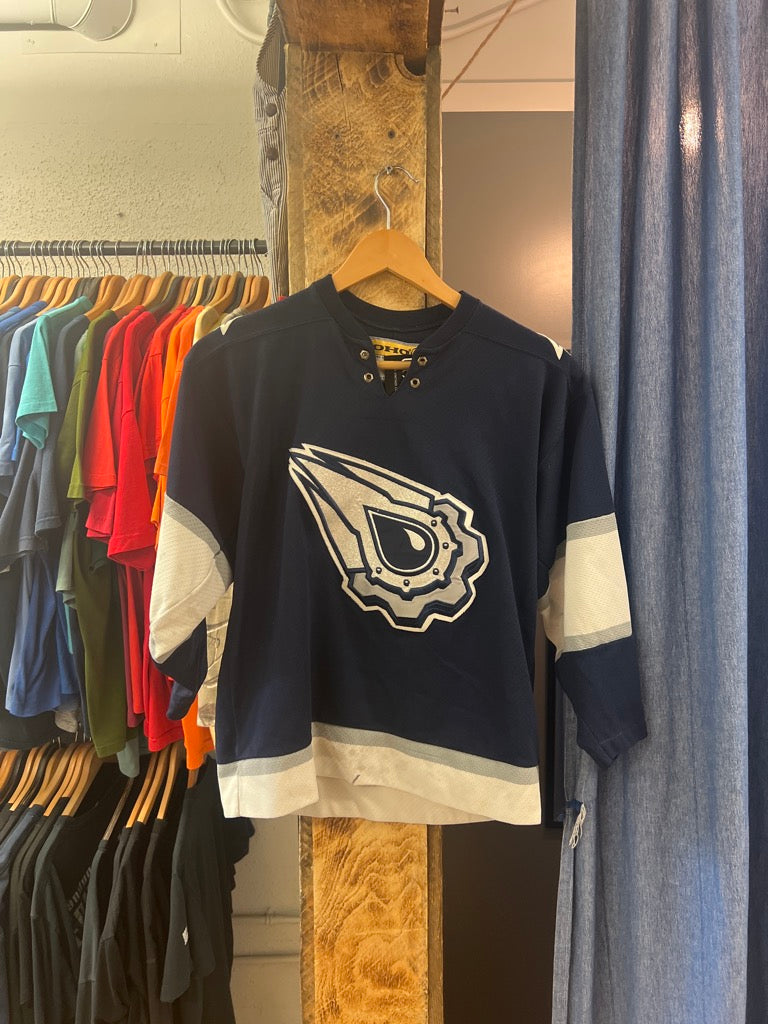 Vintage Kids Oilers Navy Jersey - XL