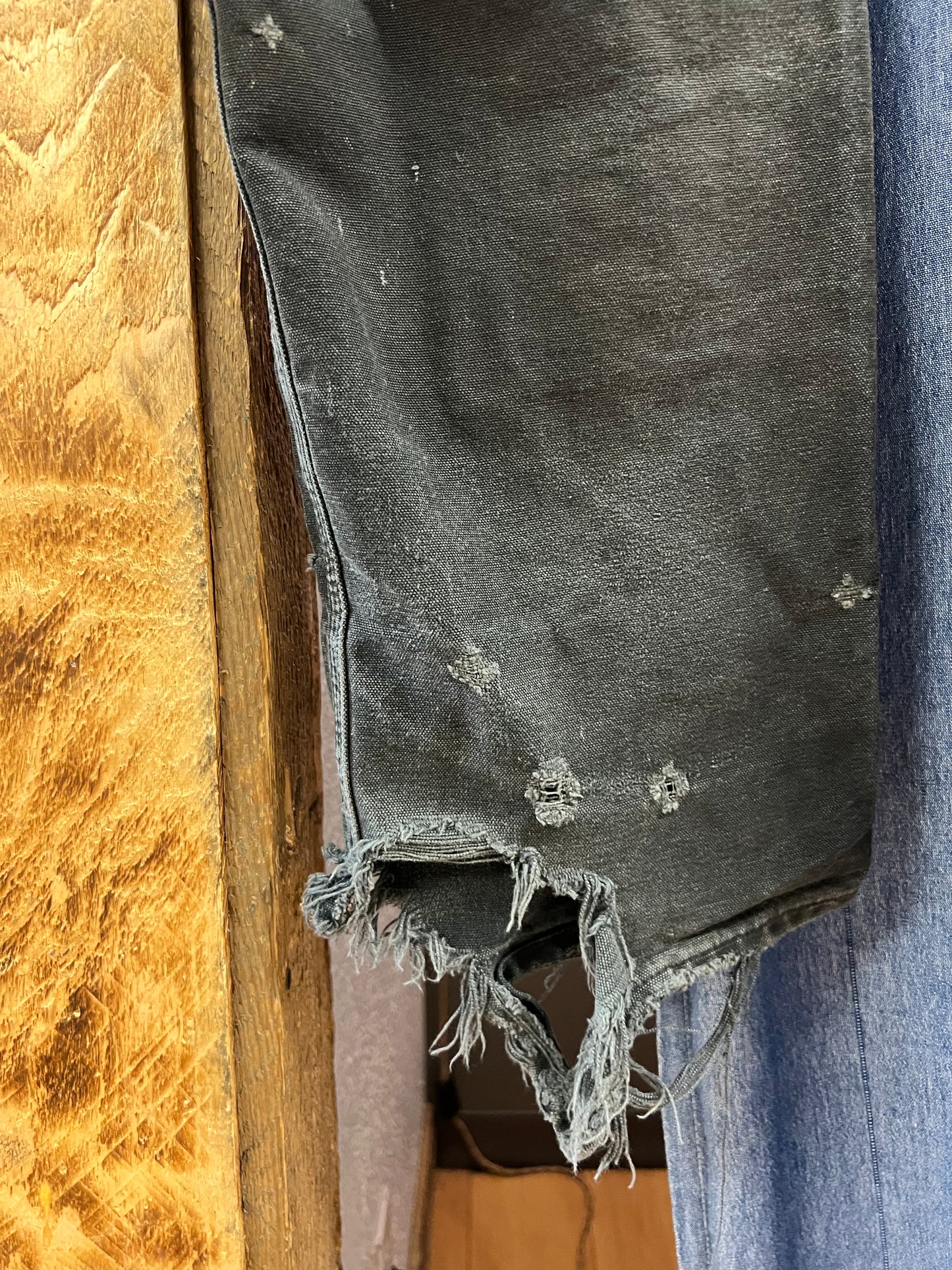 Vintage carharrt black distressed carpenter pants - 30x30