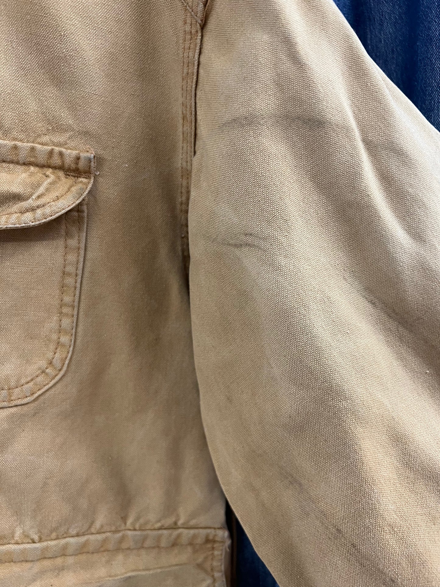 Vintage black sheep brown canvas work jacket - XL