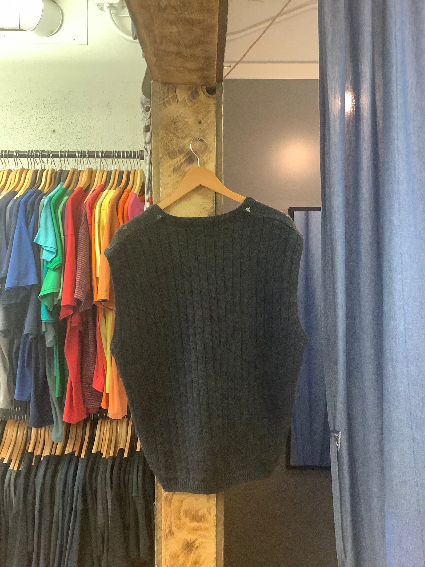 Vintage TT & co brown patterned vest - XL
