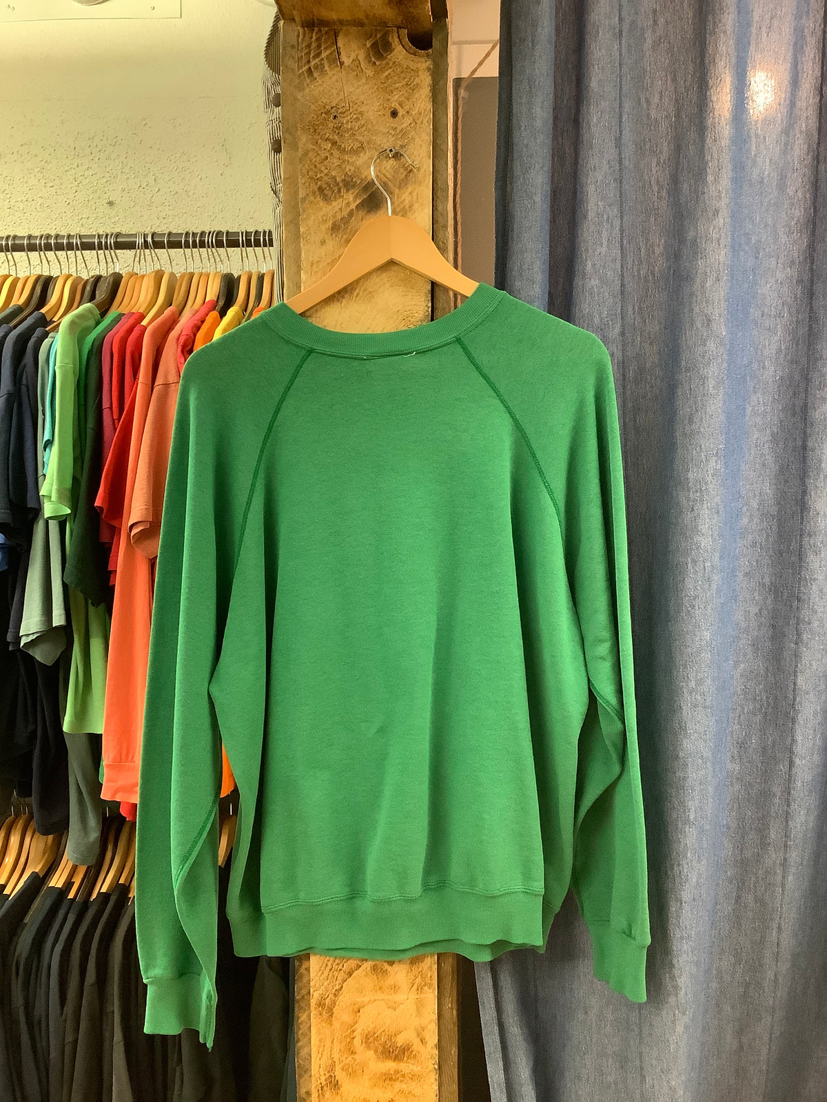 Vintage Michigan State Floral Green Sweater - L
