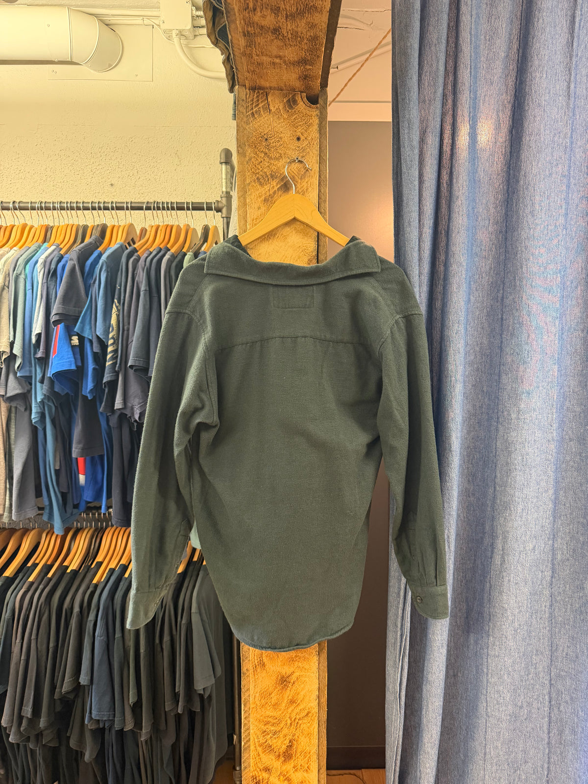 Vintage MWG Dark Green Button up - S
